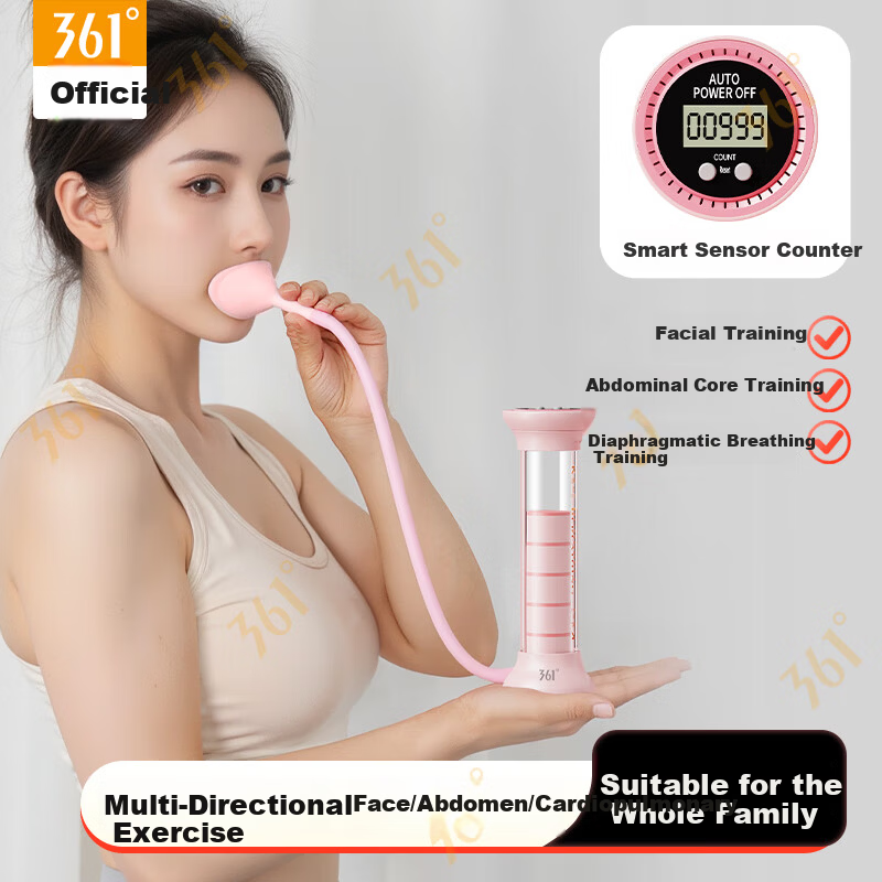 361° Weighted Breathing Dumbbell Diaphragmatic Breathing Trainer for Men and Women Fitness Lung Capacity Respiratory Resistance Training