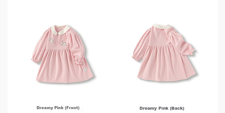 BALABALA Girls' Dress School Style A-Line Dress Autumn 2025 Baby Collared Sweet Dress 209325111002 8