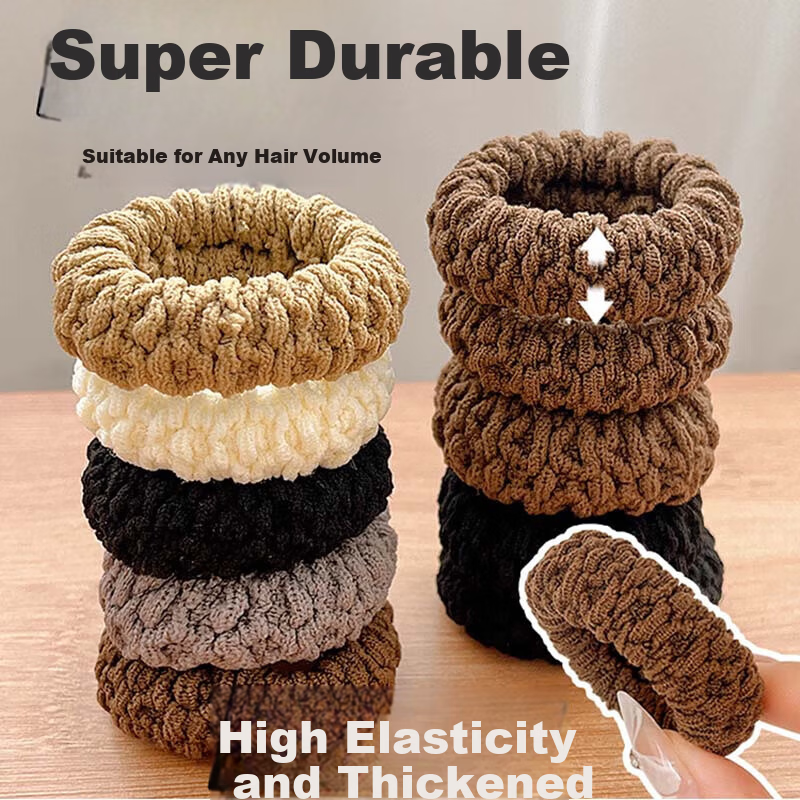 Dongyi Premium High Elasticity Hair Tie for Women Dual Color Seamless Hair Band Elegant Hair Rope 520 Gift 3