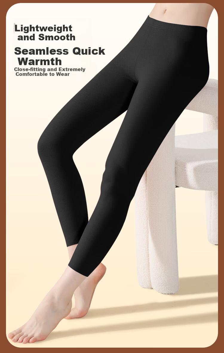 MiiOW Cashmere Silk Autumn Pants for Women, Warm High-Waist Seamless Slim-Fit Base Layer Leggings for Inner Wear And Heat Generation, 2026 New Skin Color 10
