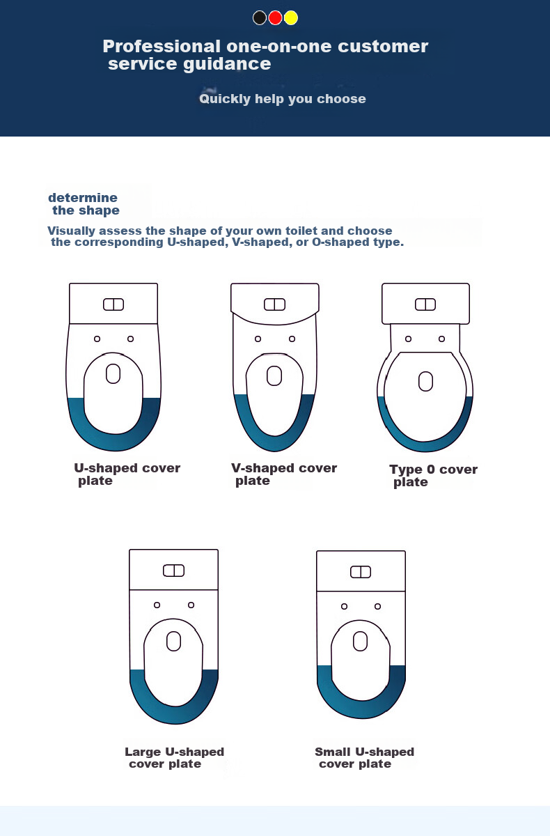 JROR [Germany] Universal V-Shaped Thickened Toilet Seat Cover Slow-Closing Pressure-Resistant Toilet Ring 3