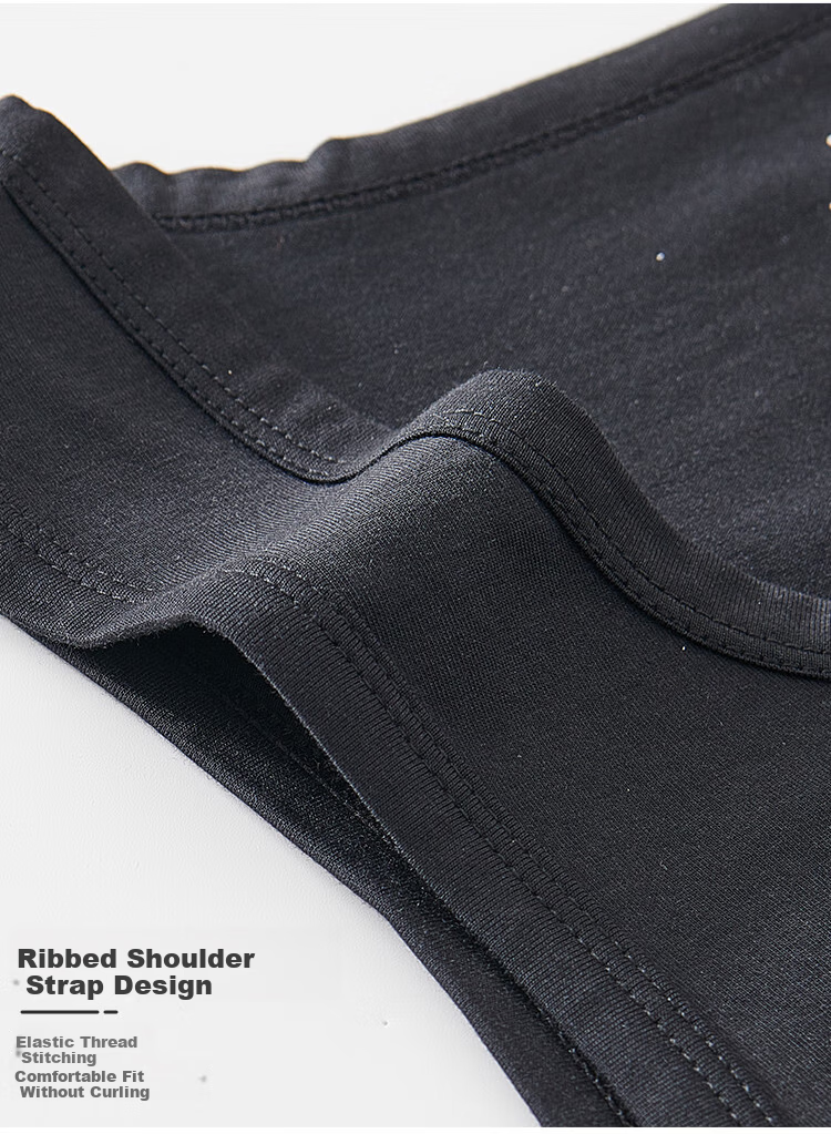 Miiow Men's Cotton Modal Vest Sleeveless Sweat-Absorbing Undershirt Outerwear Father's Day Gift 7