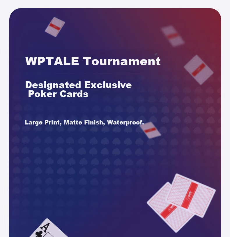 BR WPT Poker Playing Cards Plastic Tournament Professional PVC Waterproof Durable Matte 10 Decks 14