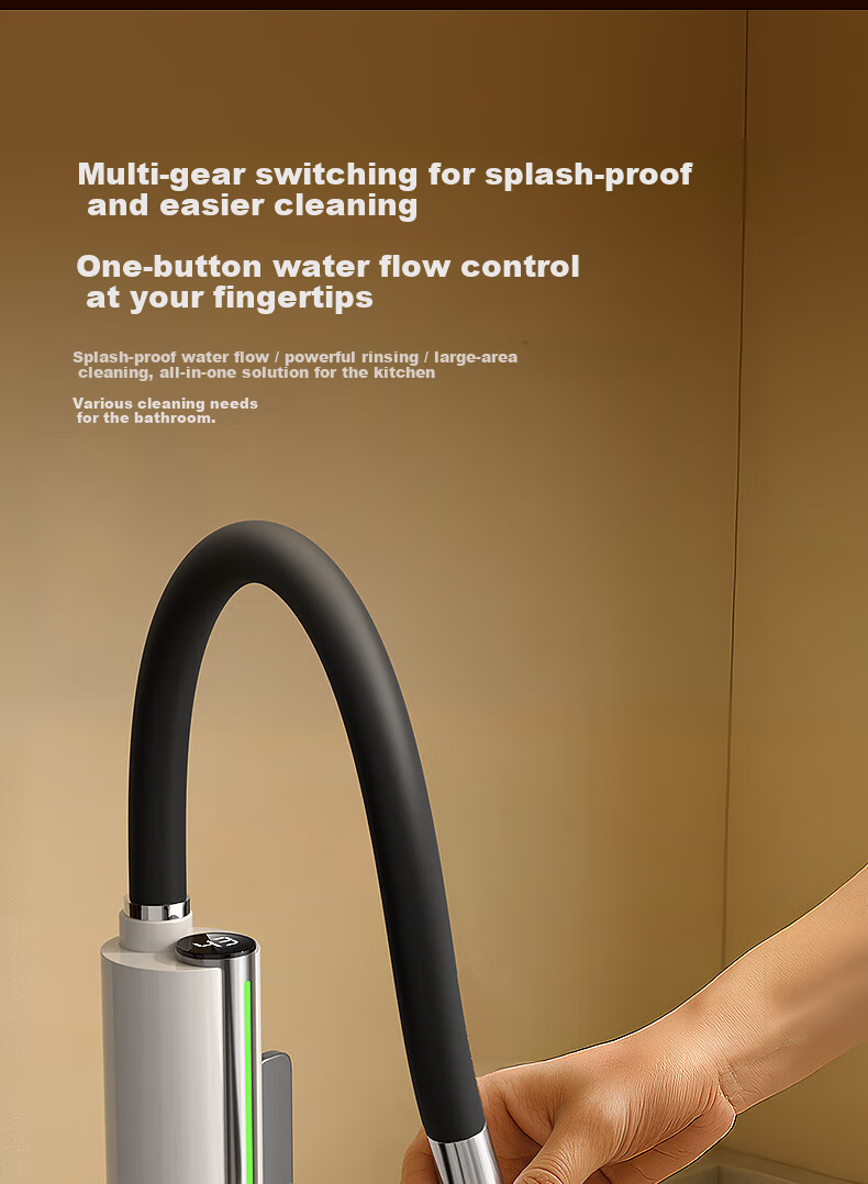 AUX Electric Instant Hot Water Faucet Dual-Use Kitchen and Balcony Heater Hot and Cold Water Heater 10