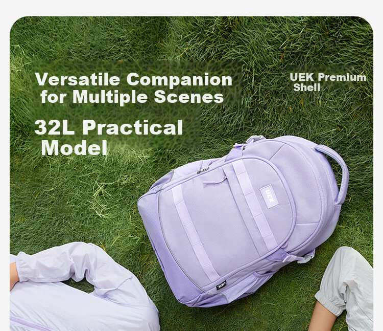 UEK Kids Backpack Girls Schoolbag Primary Secondary Spine Protection Lightweight Boys Meteor Purple Junior High 2