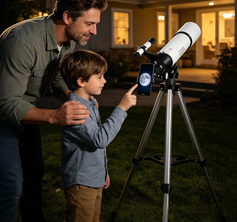 CURB Professional High-Power HD Astronomy Telescope for Stargazing, Space, Kids Beginner Home Use, Jupiter Cloud 1000000 13