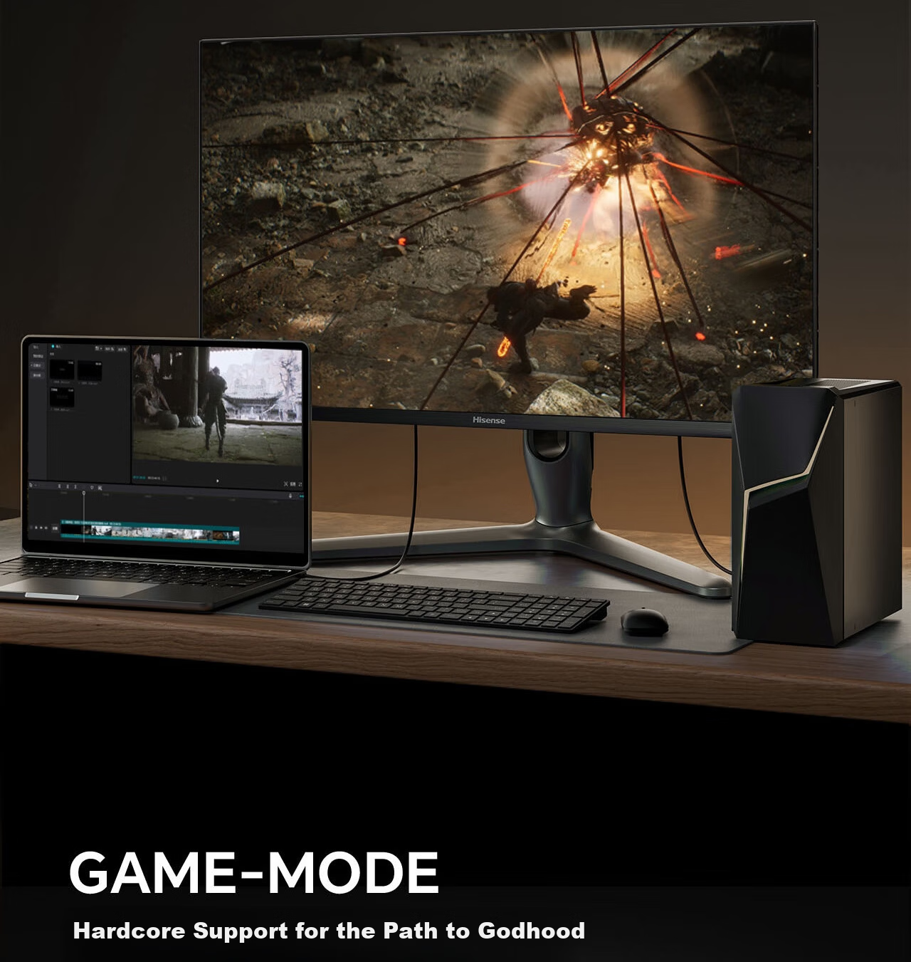 Hisense G7 Ultra 27-inch 3A Original Picture Obsidian Screen 1152-Zone MiniLED DP2.1 4K 160Hz Dual Mode 320Hz Moonshadow Gray Gaming Monitor 25