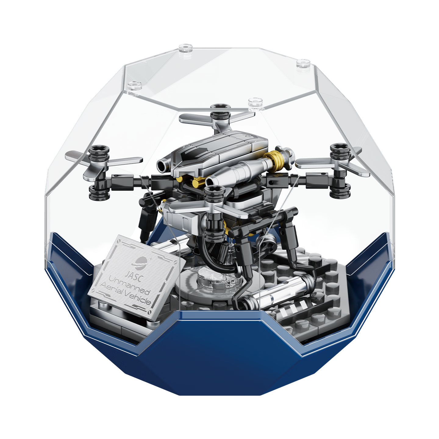 F5 Building Blocks Desktop Stacking Ball Drone Military Assembly Children's Toy Birthday Gift for Boys and Girls