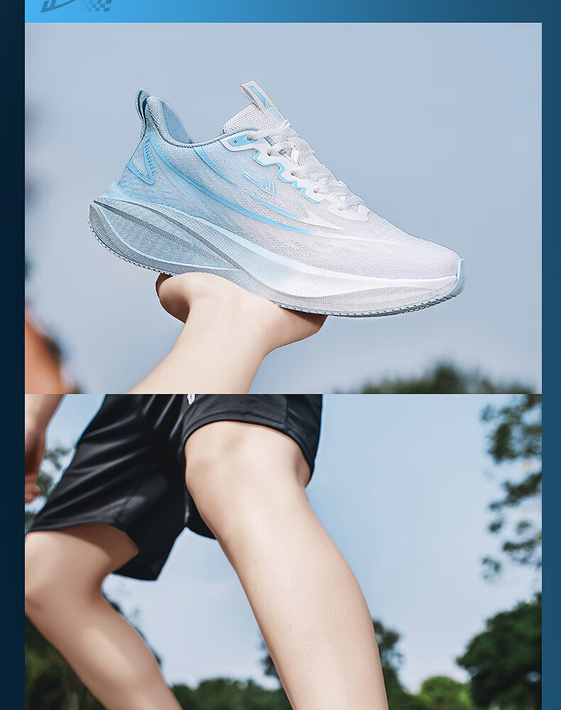 Warrior Men's Sports Shoes 2026 Summer New Casual Breathable Sneakers White Blue Size 41 3