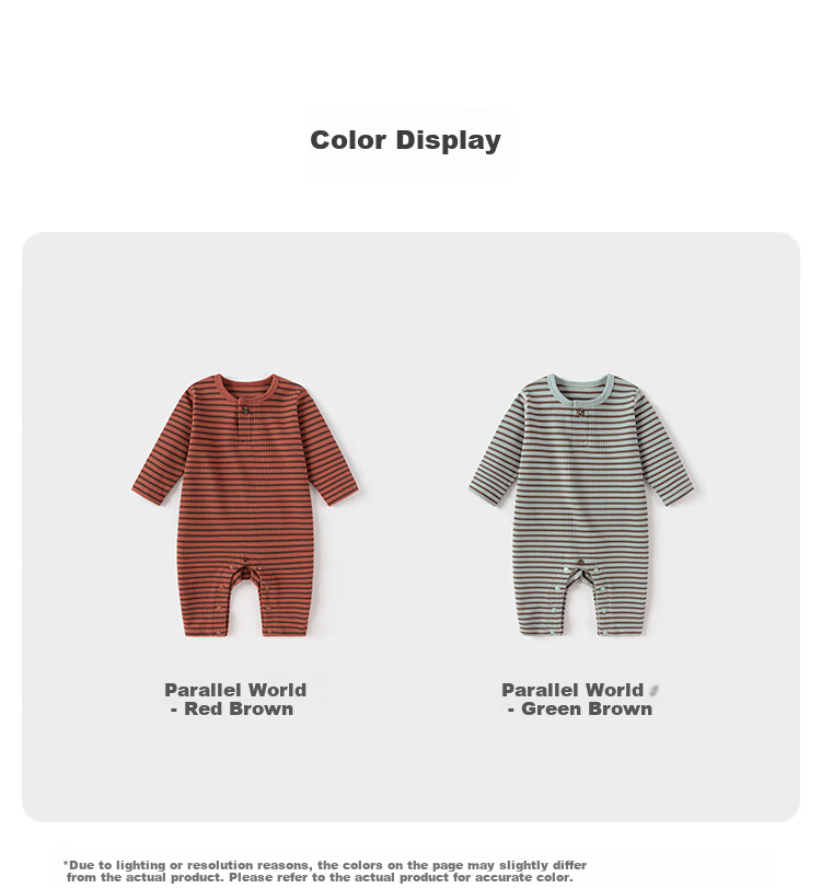 Babylove Baby Romper Spring and Autumn Striped Homewear Crawling Suit Sleepwear Modal Warm Clothing 12