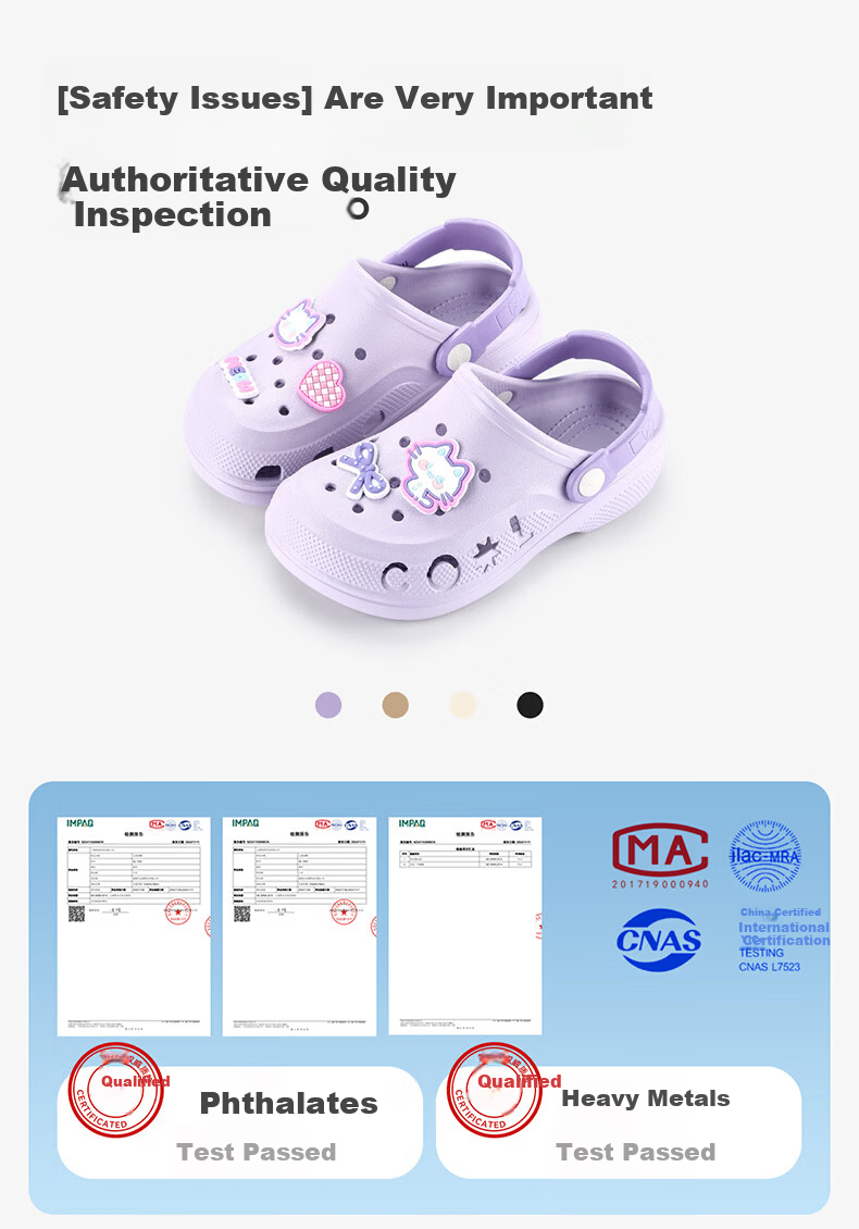 Balabala Kids Summer Clog Sandals Girls Outdoor Cartoon Bath Slippers Boys Home Large Kids Beach Shoes 6