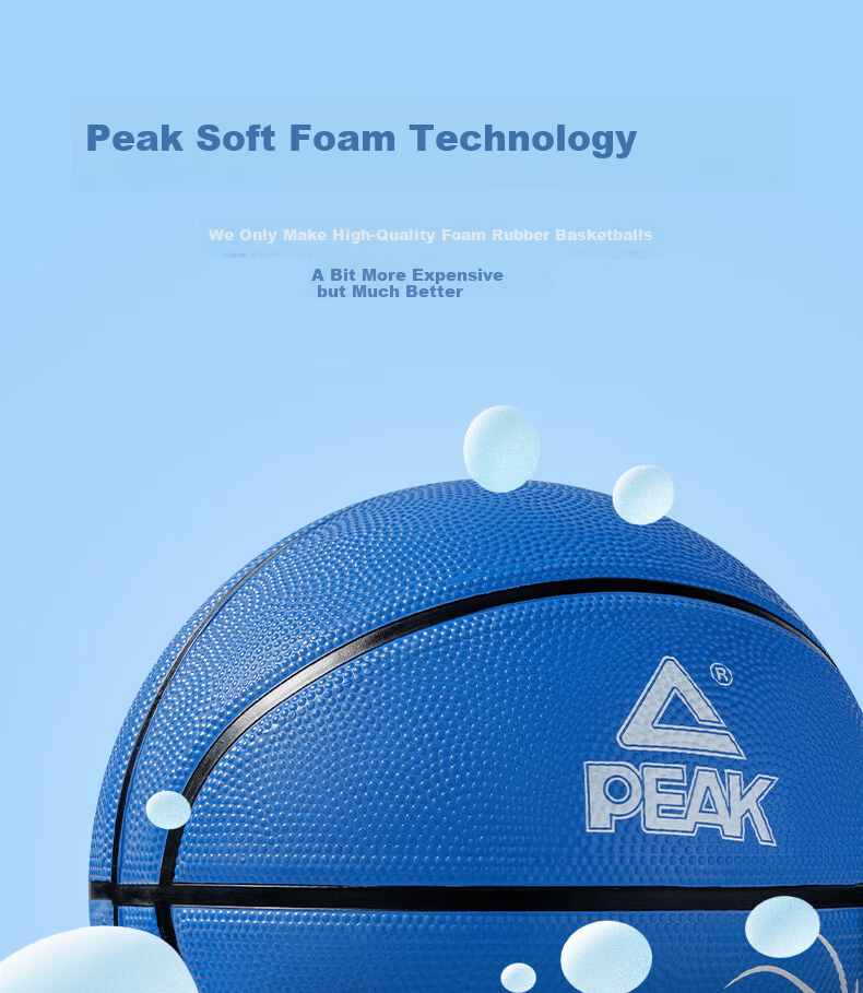 Peak Basketball Kids No.5 Game Indoor Outdoor Wear-Resistant Cement Court Youth Outdoor Size 5 3