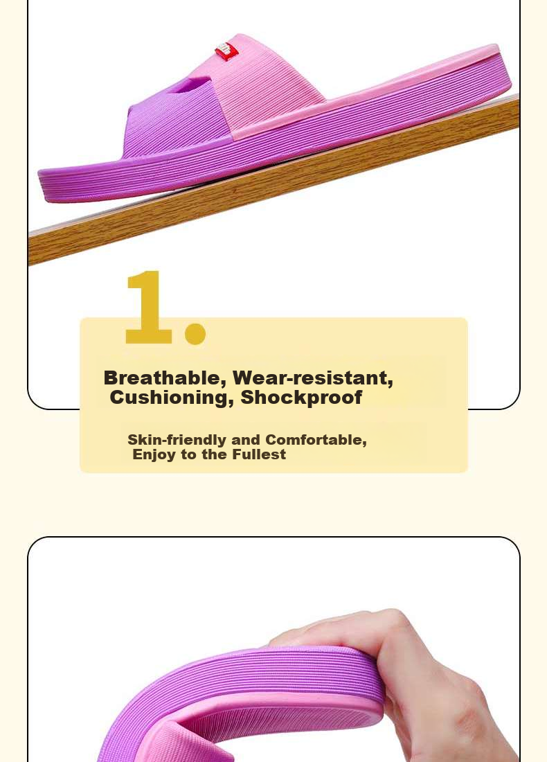 Warrior Slippers Couples Home Indoor Outdoor Wear-Resistant Soft Sole Bathroom Sandals Women HL3630 Bean Paste Red Size 38 5