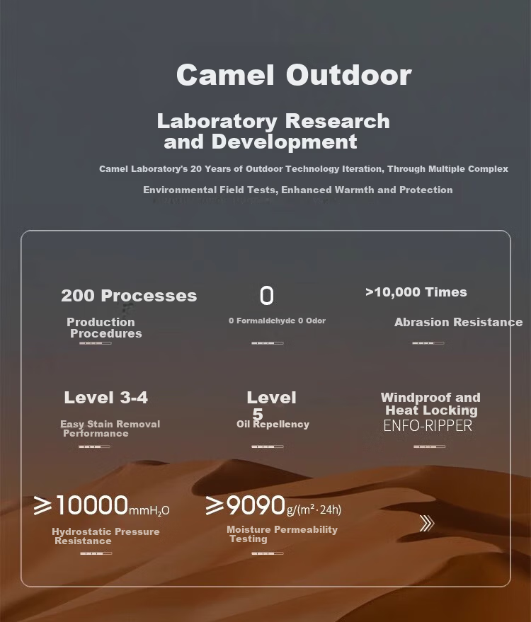 CAMEL Women's Single-Layer Windproof And Waterproof Outdoor Hardshell Jacket, Spring And Summer New Style Short Coat 3