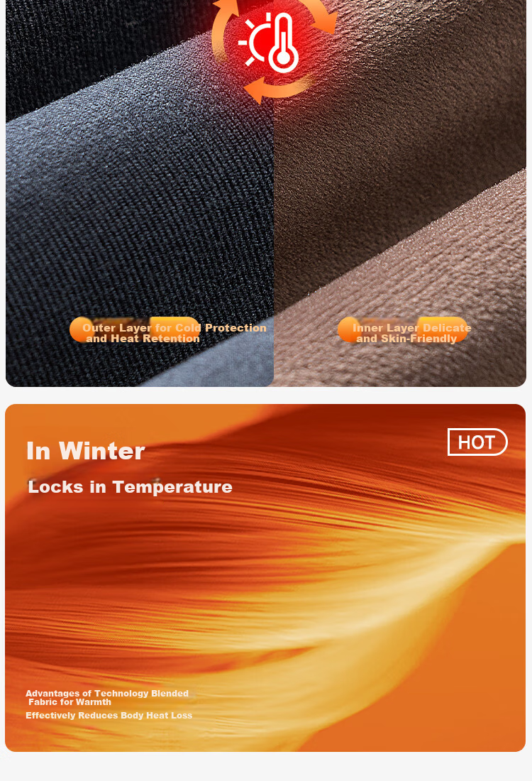 Urban Beauty Men's Thermal Underwear Fleece Lined Thickened Warm Pants Cold Resistant Spring Base Layer Trousers 6