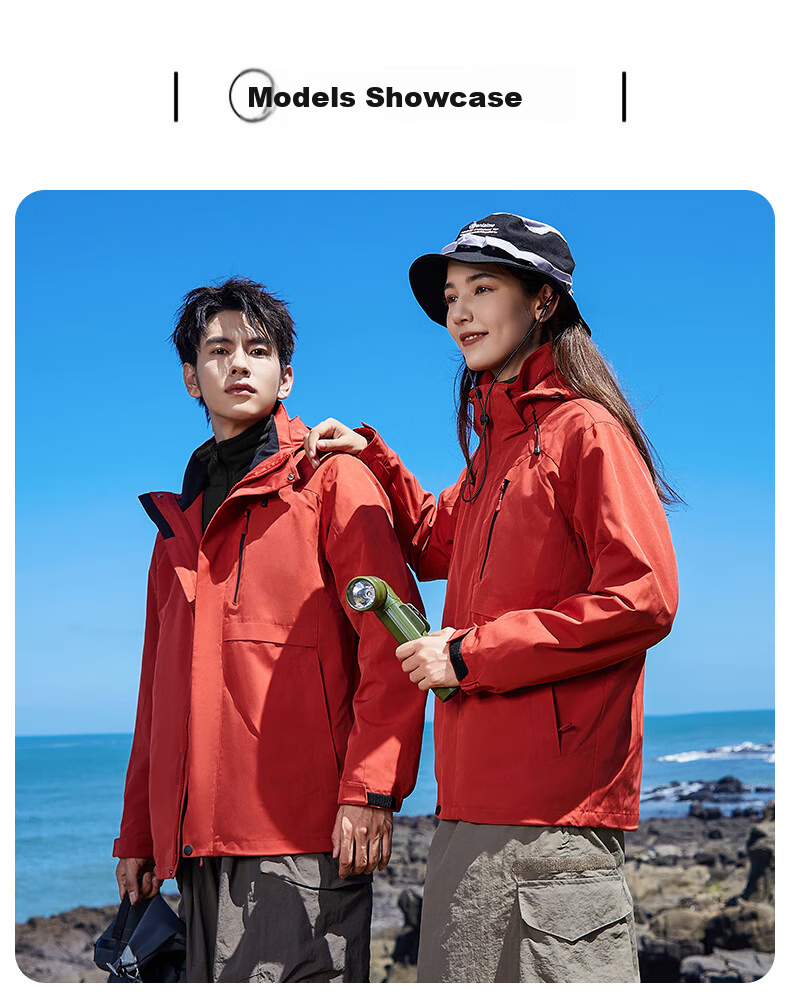 Xuezhongfei 3-in-1 Fleece Liner Softshell Jacket Unisex 2025 New Outdoor Windproof Waterproof Couple Coat 10