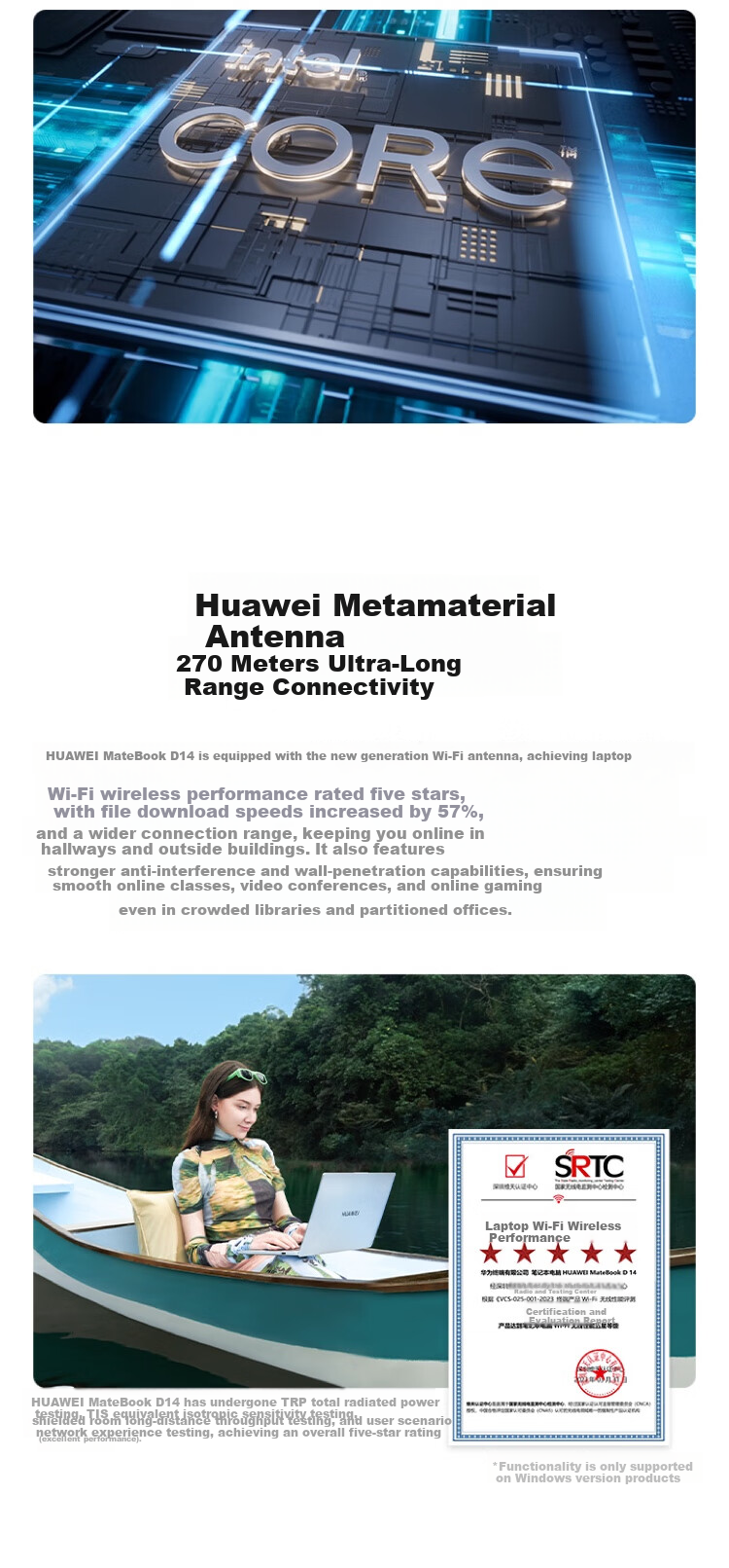 Huawei MateBook D 14 SE V20 Pre-installed Windows Lightweight Laptop 13th Gen Core i5 16GB 1TB Moonlight Silver 4