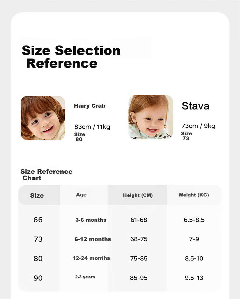 Babycare Children's Camellia Padded One-Piece Winter Thickened Outerwear Warm Romper Cream Rabbit 80cm 14