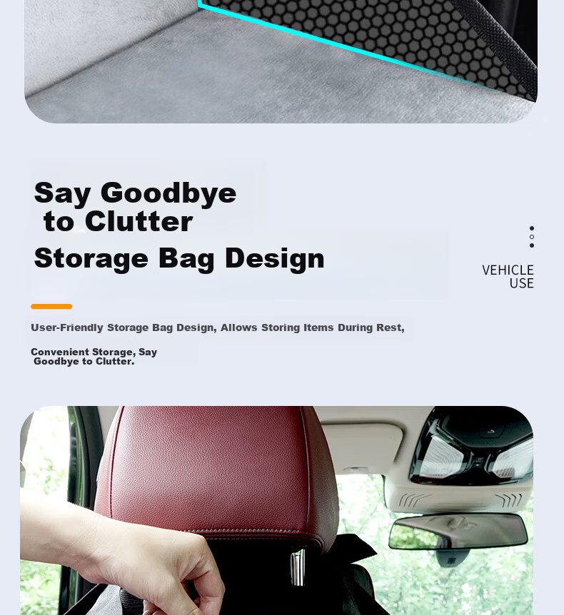 Hengxiangmeng Car Mattress Foldable Rear Seat Sleeping Pad Trunk Leveling Cushion Gap Filler Pad 10