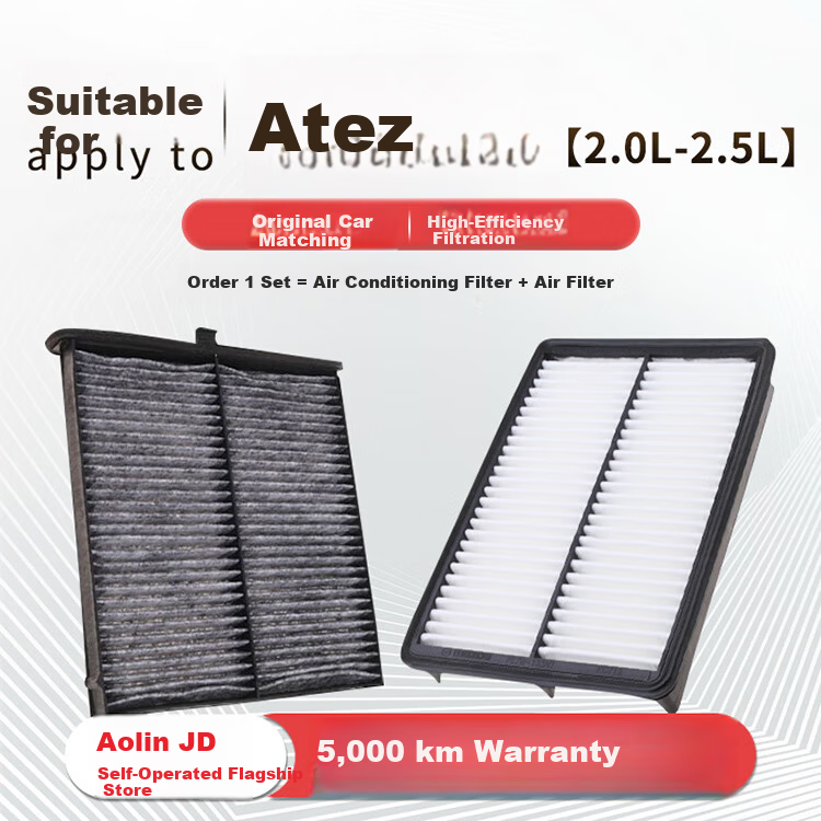 Aolin Car Air Conditioning Filter + Air Filter Cleaner 14-21 Mazda Atenza (2.0L/2.5L) 2
