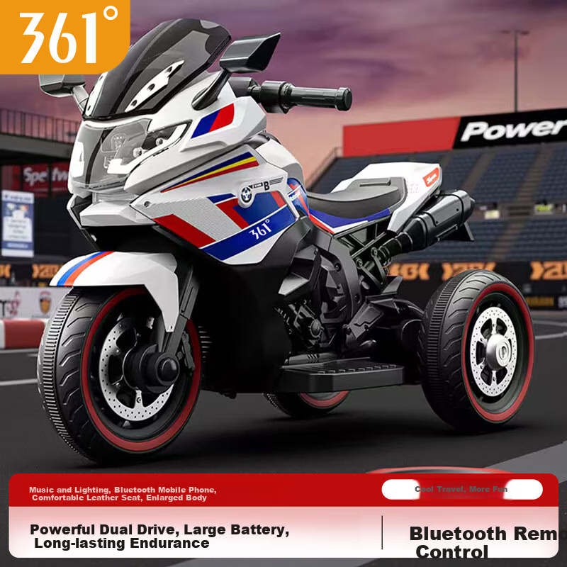 361° Kids Electric Motorcycle DH-318 for Ages 1-10, Ride-On Toy for Boys and Girls