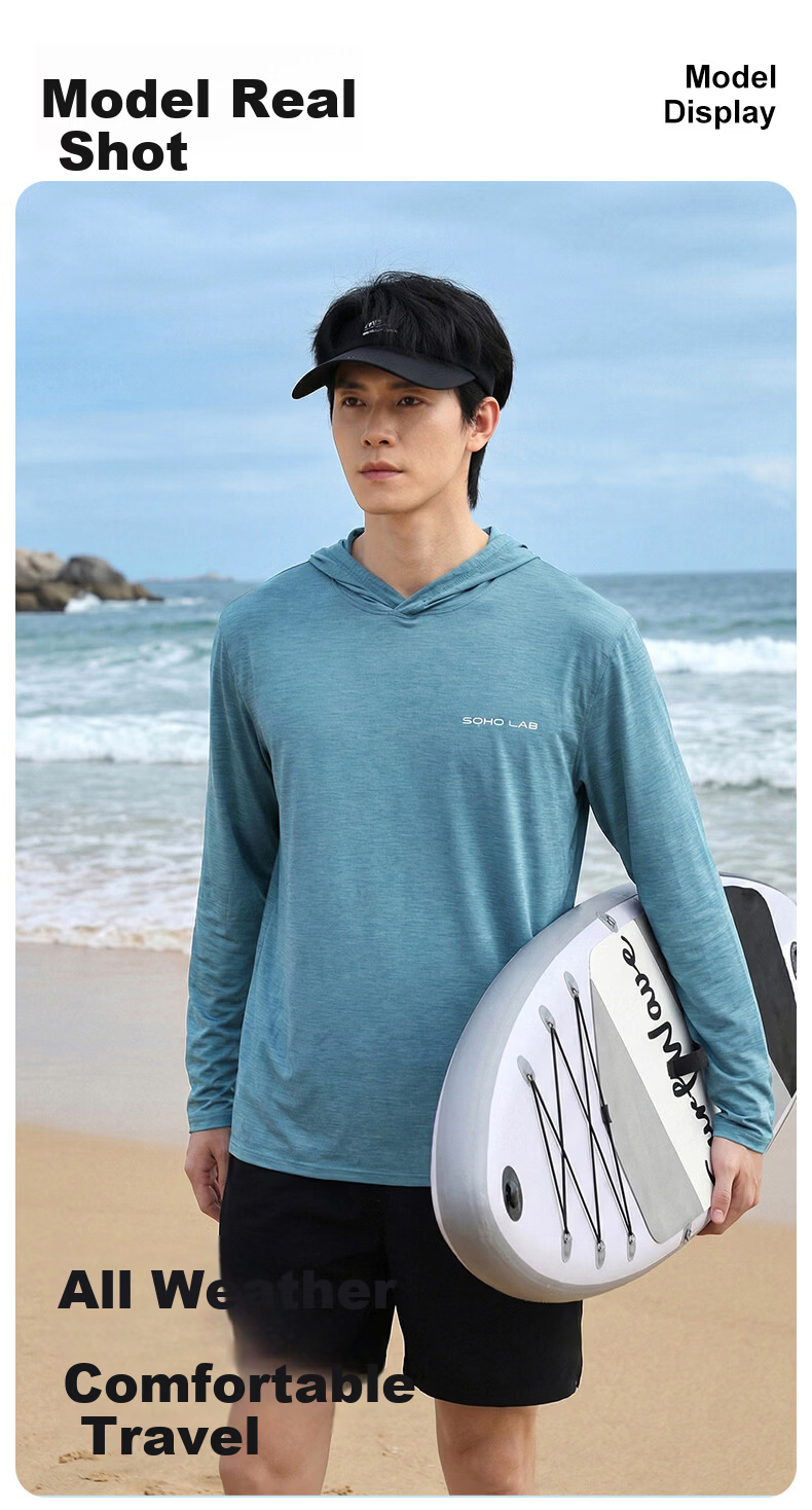 SOHO LAB Motorcycle Summer Riding Jacket, Quick-Dry Outdoor Cool-Feeling Lightweight Breathable Top, Jiangsu City League Long Sleeve 9