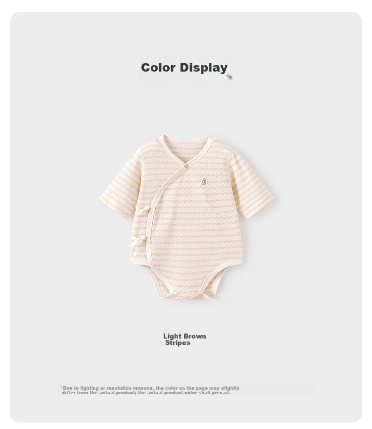 Babylove Organic Natural Hypoallergenic Newborn Bodysuit Summer Thin Breathable Cotton Triangle Romper 7