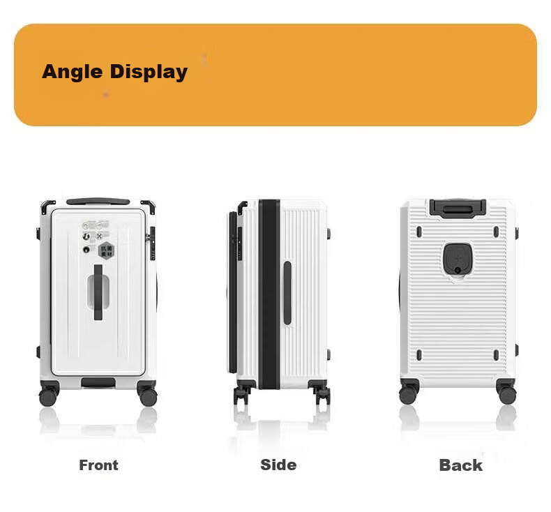 Paul Frank Side Opening Luggage Front Opening 20-inch Carry-on Lightweight Silent Trolley Case Expandable Thickened Travel Suitcase for Women and Men 6