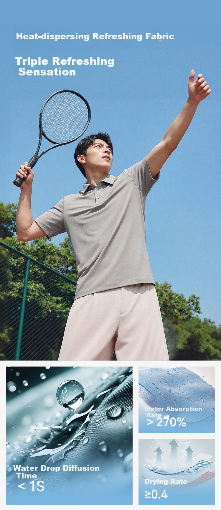 JD Jingzao Dry-Fit Polo Shirt Men Short Sleeve T-Shirt Spring Summer New Breathable Sports Casual Light Business Top Black S 2