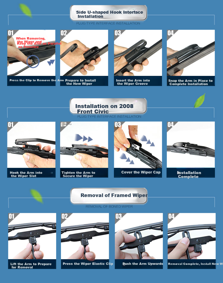 Aoye Windshield Wipers Suitable for Skoda Superb 2013-2015 Models, Octavia Boneless Wiper Blades, Front Wipers, 1 Pair, 24+18 Inches 14