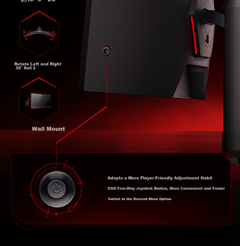 Hisense 34-inch Ultrawide Curved Gaming Monitor 200Hz 1000R Curvature Wide Color Gamut HDR400 WQHD 34G6K 11