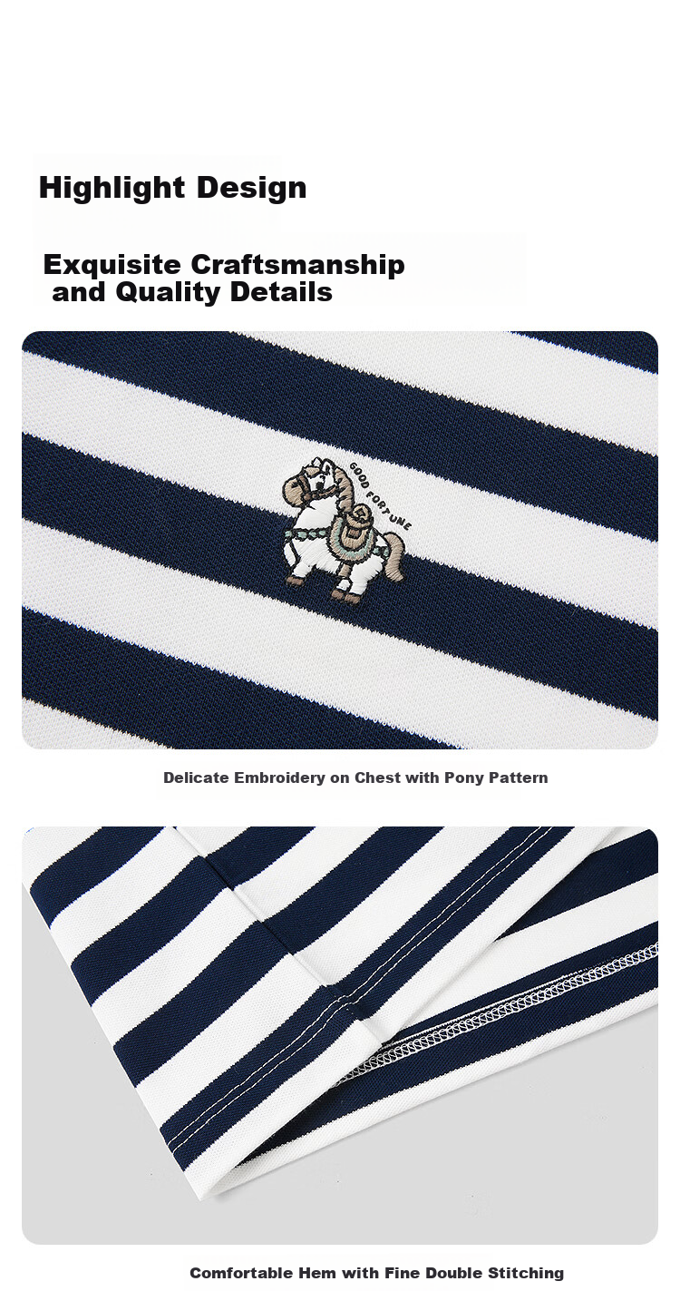 HLA Hailan Home Men's Short Sleeve Polo Shirt 26 Year of the Horse Series Wealth Horse Summer Short Sleeve Men 2