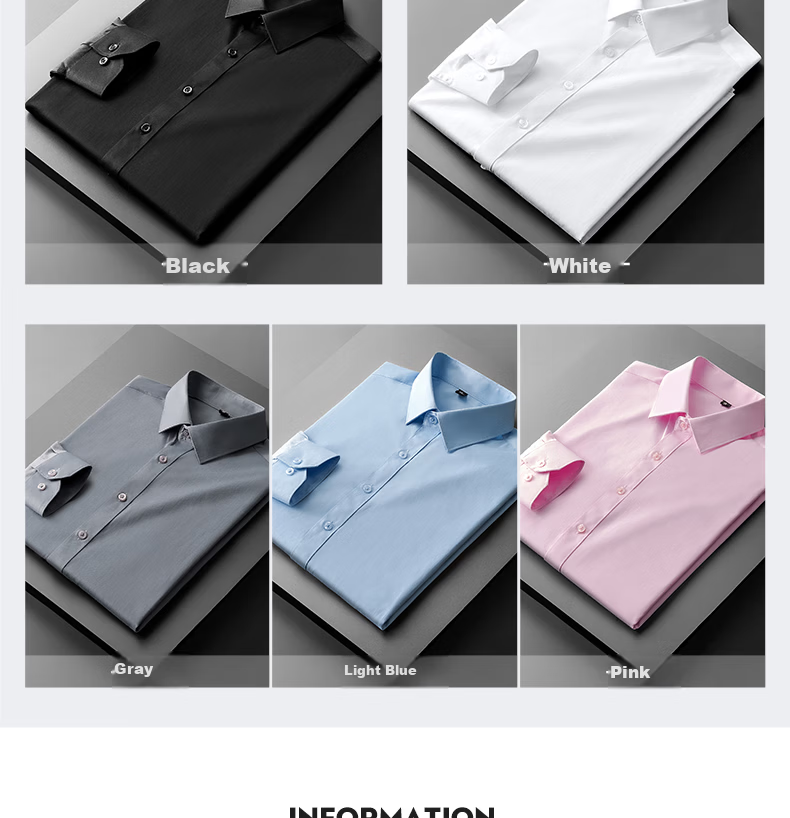 Miiow Mercerized Cotton Shirt Men's Premium White Casual Business Formal Dress Shirt 9