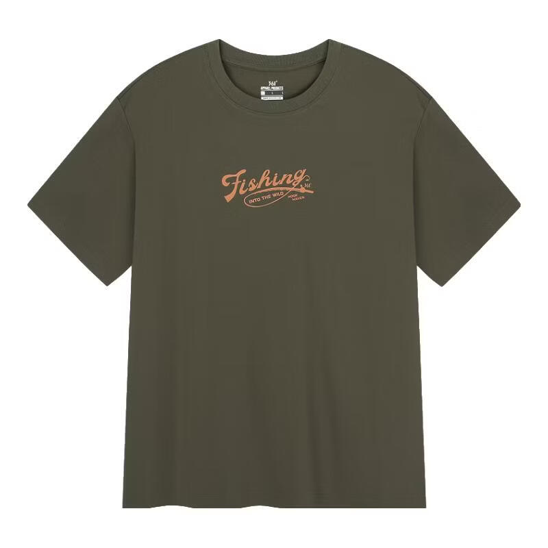 361° T-Shirt Short Sleeve Summer Unisex Breathable Loose Fit Printed Crew Neck Sports Casualwear 632623109-5