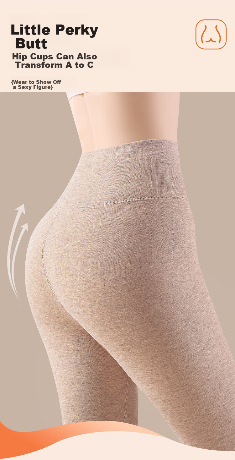 Tingmei 10A Antibacterial Cashmere Silk Thermal Leggings Women High Waist Tummy Control Hip Lift Autumn Seamless Inner Outer Wear 5