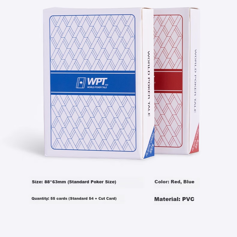 BR WPT Poker Playing Cards Plastic Tournament Professional PVC Waterproof Durable Matte 10 Decks 21