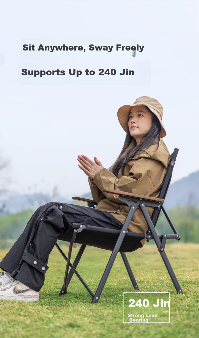 Shanfei Antai Outdoor Folding Camping Aluminum Alloy Kemit Chair Portable Backrest Sketching Fishing Kemit Chair 6