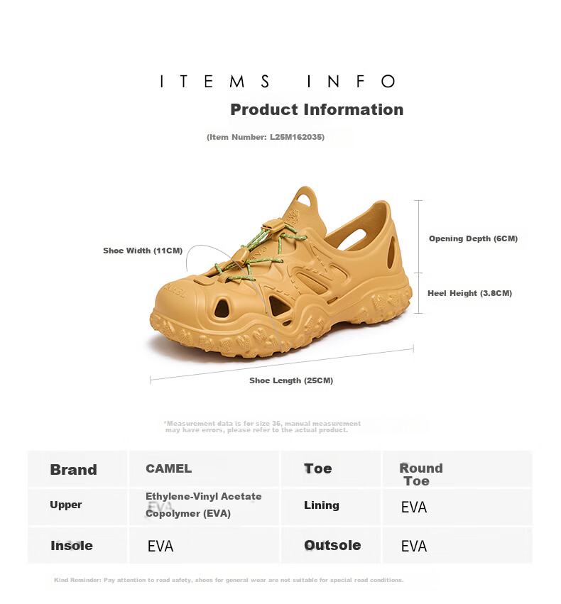 CAMEL Women's Ventilated Outdoor Beach Shoes Thick-soled Closed-toe Water Wading Hiking Shoes L25M162035 Pink Size 38 21