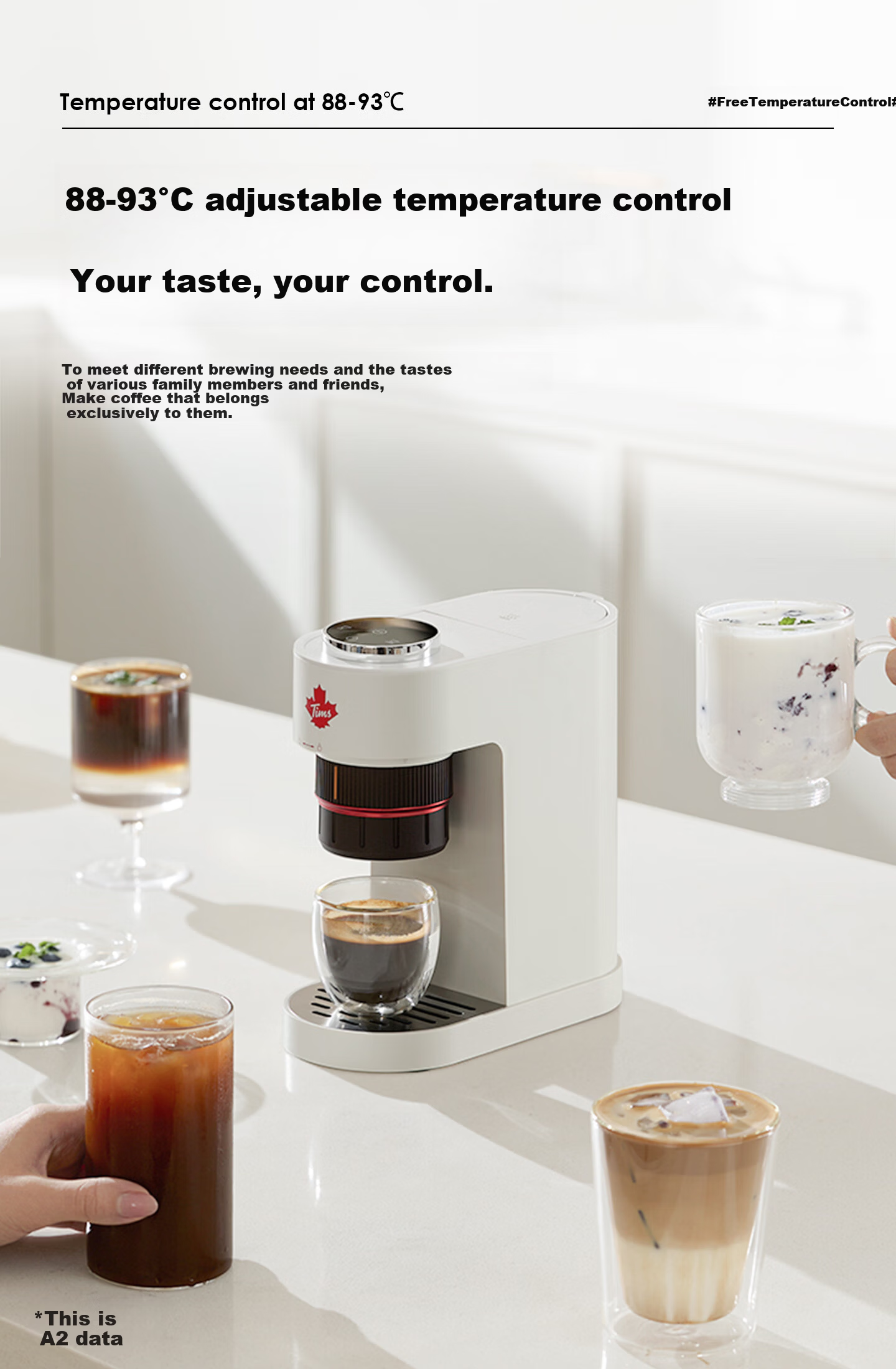 Tim Hortons Tianhao Capsule Coffee Machine Small Portable All-in-One Semi-Automatic Coffee Powder Capsule Dual-Use Office Birthday Gift A2 10