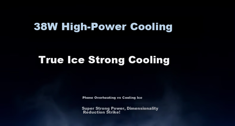 Zhiguozhe 38W Dual Airflow Magnetic Cooling Phone Cooler Ice-Making Semiconductor Cooling Clip for Gaming Live Streaming Compatible with Apple 11