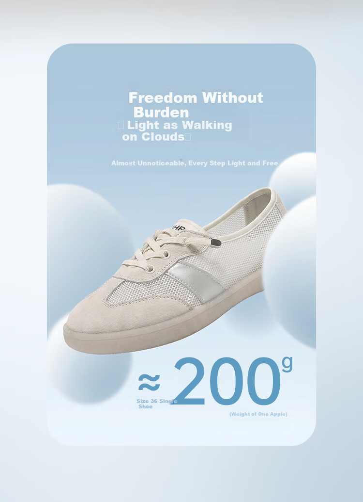 ZHR Women's White Sneakers, Summer 2026 Thin Style, Breathable Mesh Casual Sports Shoes for Women, A170E Beige Silver, Size 36 5