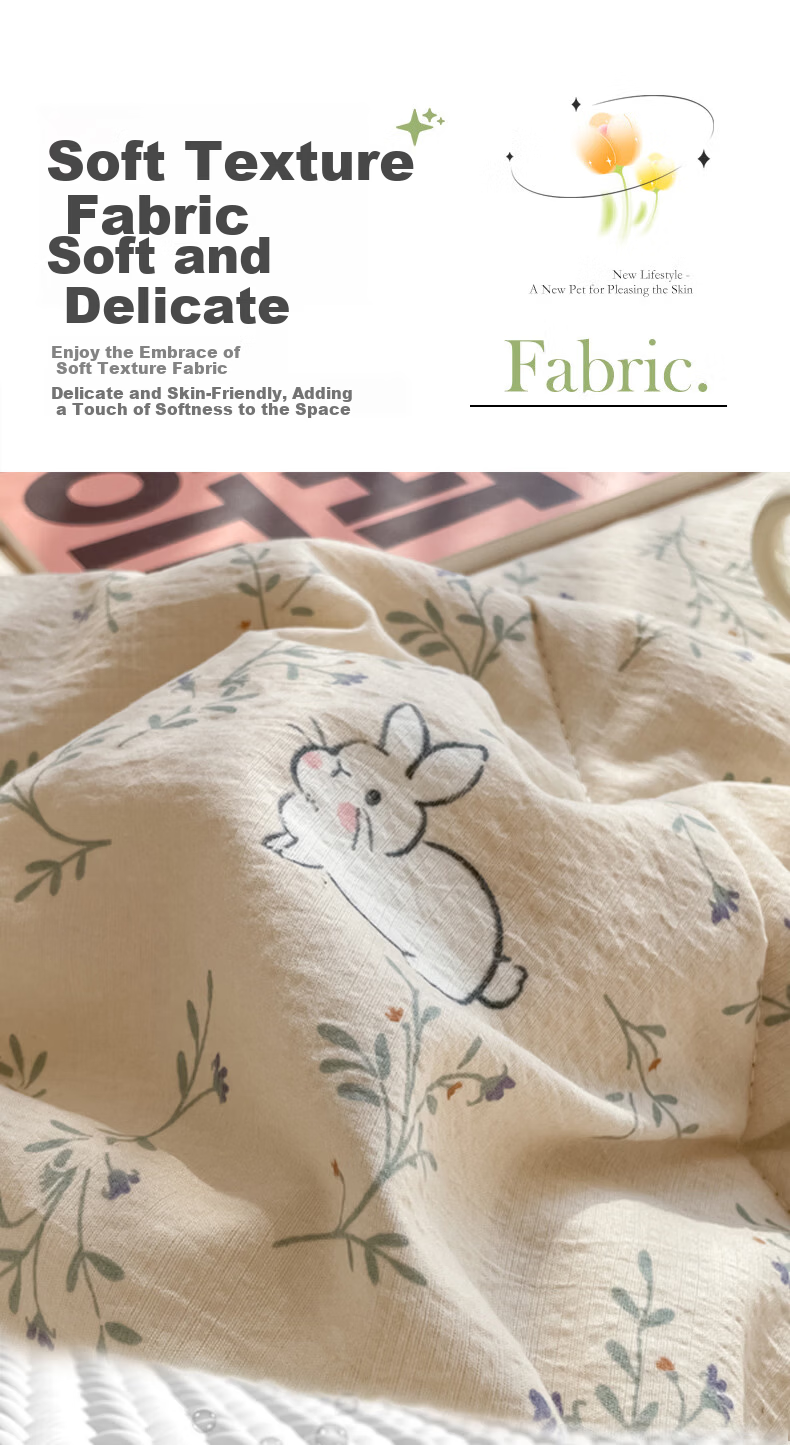Hengyuanxiang Summer Cooling Quilt A-Class Double-Layer Gauze Quilt 150x200cm Double Air Conditioning Quilt Spring and Autumn Quilt Core Four Seasons Quilt 5
