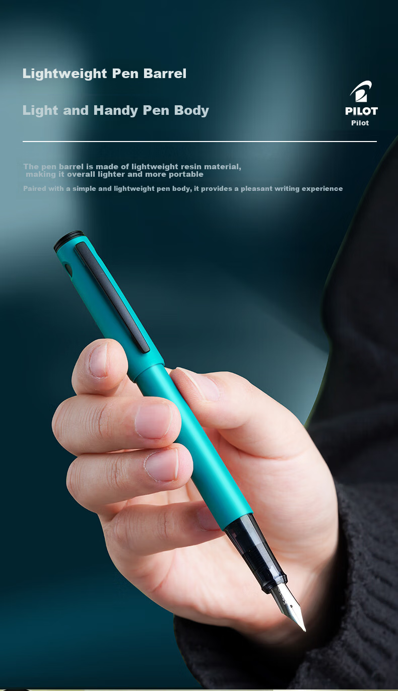 PILOT LIGHTIVE City Rhythm Series Fountain Pen Student Birthday Gift Adult Portable Signature Calligraphy Pen P-FLT24-1-CLYF F Nib Clay Color 2