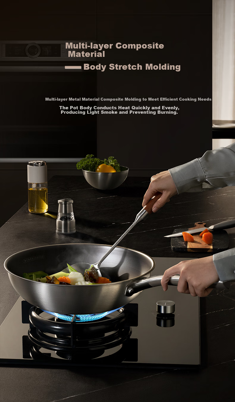 KOBACH 5th Generation True Titanium Non-Coated Non-Stick Antibacterial Frying Pan 32cm Compatible with Induction and Gas Stoves 7