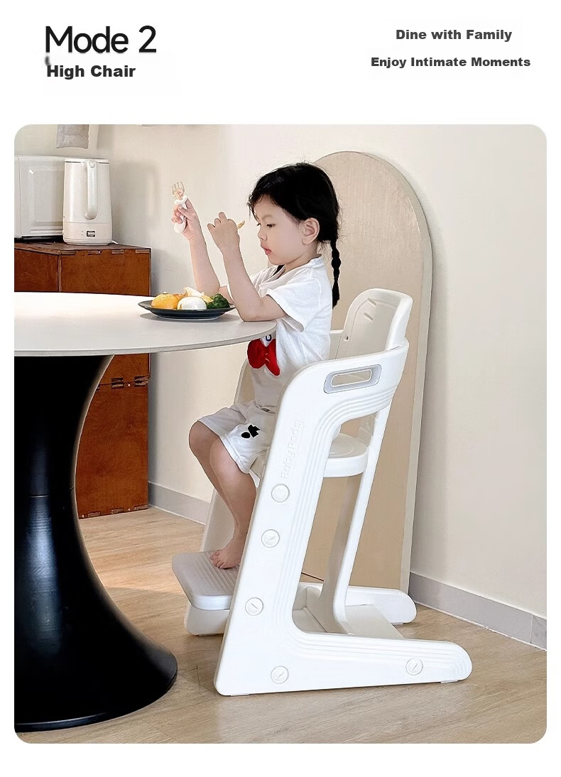 Babypods Baby High Chair Infant Dining Chair Household Children's Seat Multifunctional 2-in-1 Adjustable Feeding and Growth Chair 6