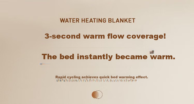 CHIGO [Water and Electricity Separation] Double Graphene Milk Velvet Water Circulation Electric Heated Mattress 1.8x2m 6