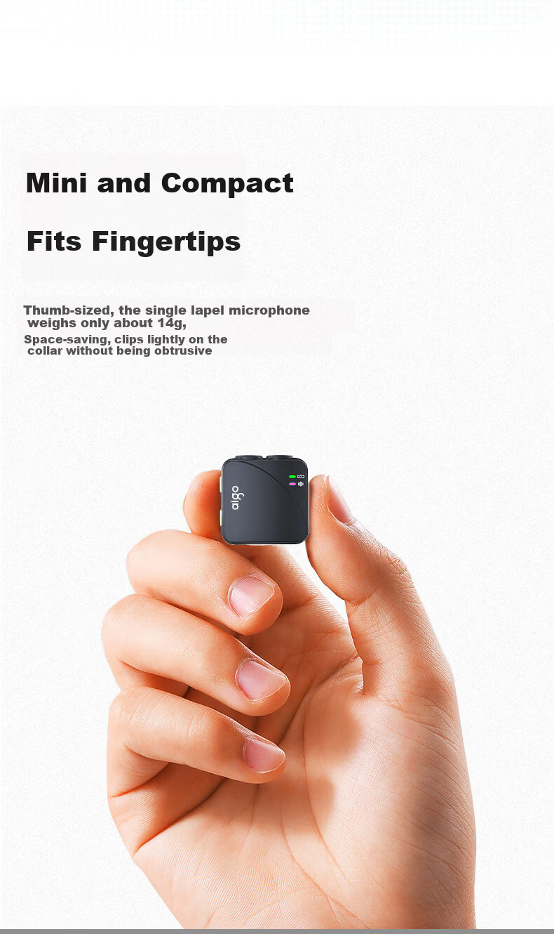 Aigo S31 Wireless Lavalier Microphone Live Streaming Recording Outdoor Short Video Douyin K-Song Mic AI Noise Reduction Mini Mic Charging Case Version One-to-Two New Product 10