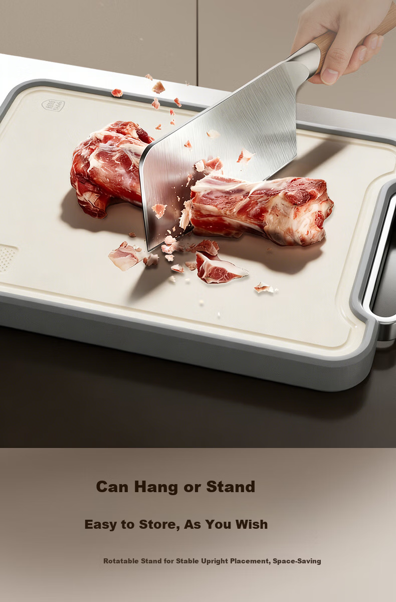 Kambach Pure Titanium Lightweight Scratch-Resistant Cutting Board Mold-Proof Antibacterial Household Chopping Board Pro Extra Large 13