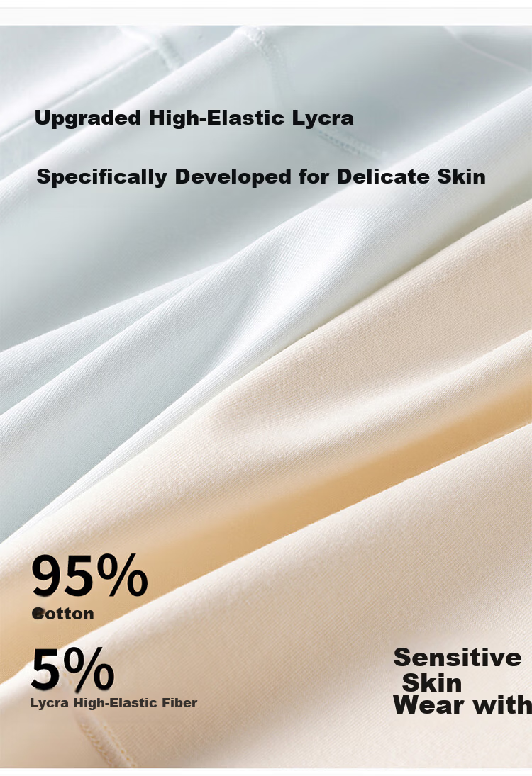 Urban Beauty Women's Boxer Briefs (10A Antibacterial Extended Crotch) 100% Cotton Crotch High-Waist High-Elastic Full Coverage Small Boxer Shorts 8