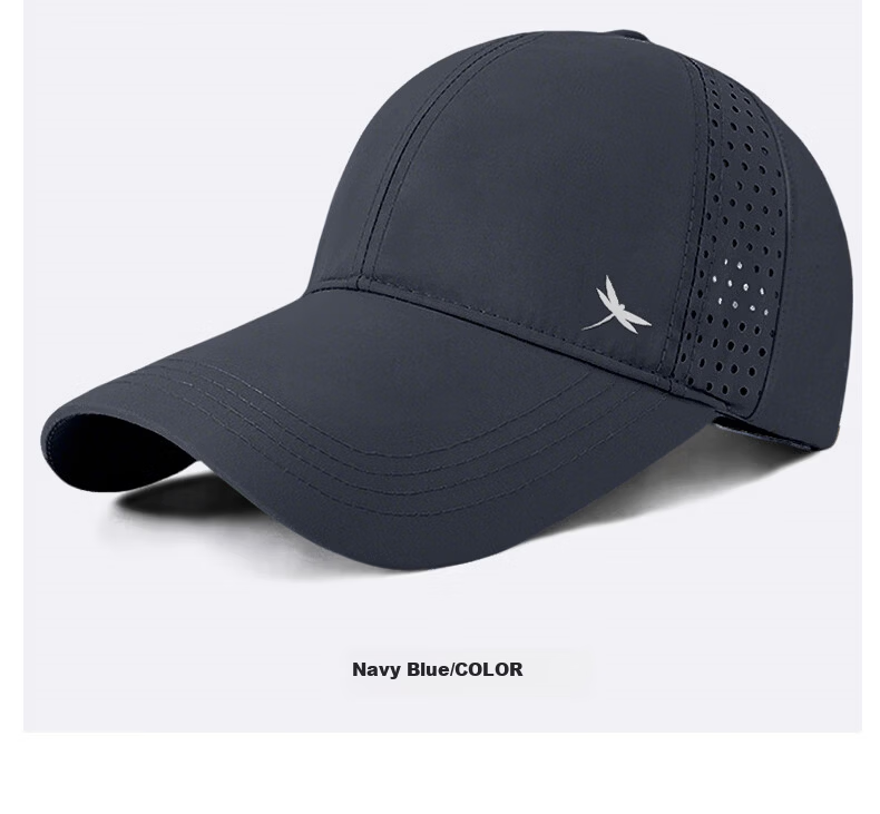 RED DRAGONFLY Men's Summer Sun Protection Hat Long Brim Baseball Cap Quick-Dry Mesh Breathable Sunshade Fishing Hiking Casual Duckbill Cap 23